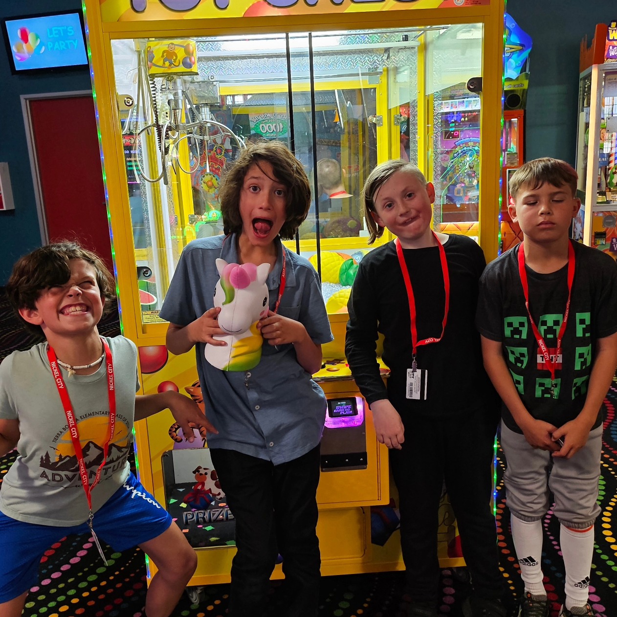 winners - 4 boys squish